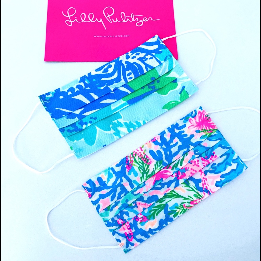 Lilly Pulitzer Face masks—set of 2